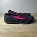 Clarks Shoes Gray Pink Flats Nubuck Suede Cushioned Slip On Neutral Casual 7 Photo 1