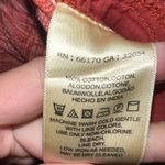 Anthropologie  Brand Coral Red Longshore Size M Cotton High Rise Cropped Pants Photo 5