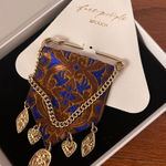 Free People Heirloom Brooch - Gold/Black Photo 0