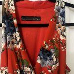 Chetta B  Red Floral Maxi Dress Photo 1