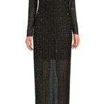 Gianni Bini
Tilly Rhinestone Mesh Crew Neck Long Sleeve Sheath Dress S/M Photo 9