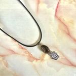 Heat Treated amethyst hamsa charm pendant Photo 1