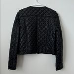 Alice + Olivia  Siri Quilted Studded Black 100% Lamb Leather Jacket Size: M Photo 10