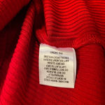 Intermix Red shirt ruffle straps, ribbed knit, size medium Photo 7