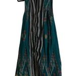 Teal Sleeveless women’s Striped Long Vest Green Size undefined Photo 0