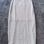 Vince Cream Floral Smocked Skirt Photo 0