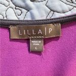 Lilla P Draped Surplice Elastic Waist Dress Berry Magenta – Size Large💛 Purple Photo 6