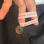 Urban Outfitters Black Linen Button Front Midi Dress Petite S Minimalist Resort Photo 4