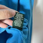 Ralph Lauren Lauren  Womens Shawl Neck Knit Toggle Sweater Blue Cotton Large Photo 5