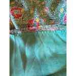 Jade Shirt Women Large Green Floral Ruffle Bell Sleeve Peasant Top Boho Cottage Green Photo 9