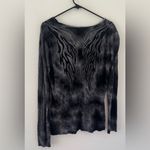 Ariat  Long Sleeve Lightweight Top Angel Wings Burnout Tie Dye Y2K 2000s Size XL Photo 1