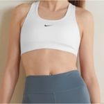 Nike Dri‎ Fit Women’s Sz S White Swoosh Non Padded Athletic Bra Photo 0