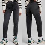 Bershka  High Rise Black Mom Straight Leg Jean Size 8 Photo 1
