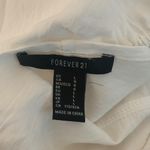 Forever 21 Corset Crop Top Women L White Long Sleeve Square Neck Coastal Cowgirl Photo 6