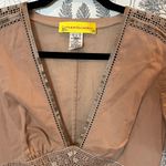 Catherine Malandrino  Lace Trim cotton Empire-Waist Midi Dress Sz 6 Photo 3