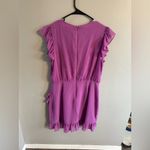 Bar III NWT Purple Ruffle Wrap Dress Photo 2