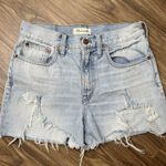 Madewell Size 26 Shorts The Perfect Vintage Jean Destroyed Cut Off Denim Blue Photo 1