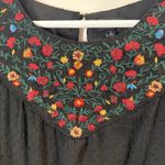 Torrid Women’s Black Embroidered Blouse Size 2X Photo 4