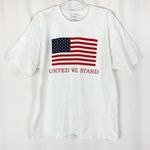 Gildan | United We Stand American Flag White Ultra Cotton Heavyweight Tee XL Photo 0
