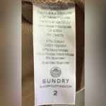 Sundry Anthropologie  Mixed Media Top Long Sleeve Bell Sleeve Shirt Sz 2 / Medium Photo 4