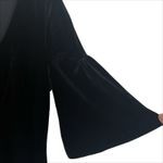 Old Navy  Black Velvet Bell Sleeve V-Neck Dress Size Small Photo 3