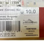 Vans Sneakers Women Size 10 Shoes Maroon Red canvas Old Skool Leather Photo 5