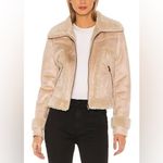 MOTHER Sherpa Jacket The Roamer Size XS Tan Photo 9