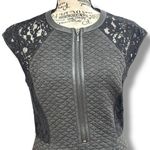 Rebecca Taylor Size 2 Black Lace Trim A-Line Mini Dress - Dark Fairy Whimsigoth Photo 1