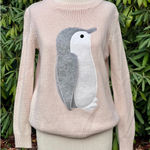 Super Cute Chelsea & Theodore Whimsical Penguin Sweater XS EUC Gray Photo 0