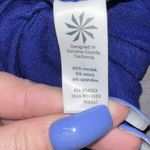 Athleta  Womens Dress Small Blue‎ Stretch Solstice Casual Cowl Neck Long Sleeves Photo 8