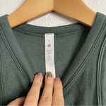 Lululemon  Ribbed High Neck Tank Top Green Size 8 Photo 2