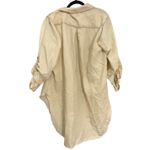 Thrill Jeans Cream Thrashed Grunge Distressed Shirt Jacket Shacket Raw Hem 3X Photo 1