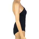 Kenneth Cole black one shoulder one-piece swimsuit w/ruching. Size Small. EUC Photo 4