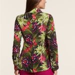 Chico's  tropical floral print comfort blazer jacket Photo 3