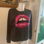 Forever 21 Pink Sequin Lip Sweater  Barbiecore‎ Size Small Like New! Photo 1