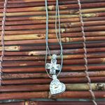 Brighton Double Strand Heart & Cross Pendant Necklace Photo 3