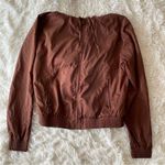 Girlfriend Collective  brown hooded windbreaker Photo 0