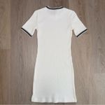 American Apparel White & Black Bodycon Ribbed Mini Dress- Size XS Photo 2