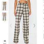 Pretty Little Thing Black Print Wide Leg Pants Photo 4