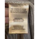 Minnie Rose Open Front Draped Ribbed Cashmere Sweater Size Small Gray Shawl Photo 5