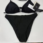 Volcom ‎ NWT Black Triangle Bikini Top + Simply SEamless Skimpy bottoms S M Photo 6