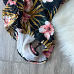 Kona Sol  Floral One Piece Swimsuit - Black and Pink Photo 3