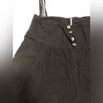 Free People highwaisted button front side drawstrings cotton pants, size small P Photo 4