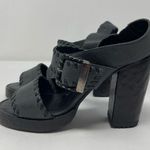John Fluevog Tuggawar Hopscotch Black Strappy Heels (6.5) Photo 6