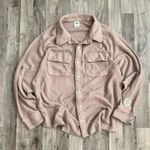 Victoria’s Secret PINK Reverse Fleece teddy Shacket brown Size L Photo 0