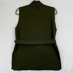 VICI  Sleeveless‎ Top Women's Small Olive Green Belted Mock Neck Knit Blouse Photo 6