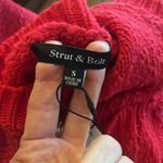 Strut & Bolt  Los Angeles Red Cotton Textured Sweater New Photo 8