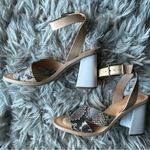 Gianni Bini  Marilane snake print block heel sandal women’s shoe size 7.5 Photo 5