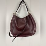 Coach Burgundy Leather Nomad Hobo Crossbody Strap Shoulder Strap Handbag Photo 3