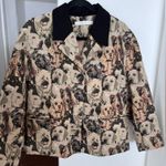 Superscap Vintage dogs 🐕 jacquard jacket suit Size M Photo 3